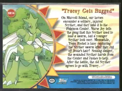 Pokemon Topps "Tracey Gets Bugged" OR14 Orange Islands Blue Logo - Image 2