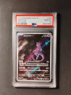 2023 Pokemon SV2a JP Mewtwo Art Rare PSA 10 Gem Mint #183/165 - Image 1
