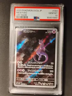 2023 Pokemon SV2a JP Mewtwo Art Rare PSA 10 Gem Mint #183/165 - Image 2