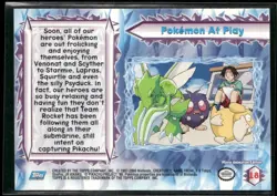 Pokemon At Play #18 - Pokemon Topps Pokemon 2000 Movie Blue Logo NM - Image 2