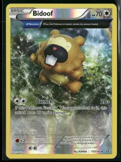 Bidoof (Alpha) 117/160 Reverse Holo - Pokemon TCG XY - Primal Clash - Image 1