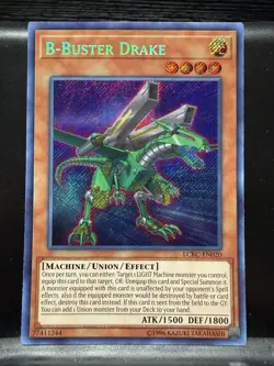 Yugioh B-Buster Drake LCKC-EN020 Secret Rare NM - Image 1