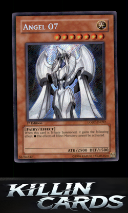 1st Edition Angel O7 LODT-EN092 Secret Rare Light of Destruction YuGiOh Card NM - Image 1