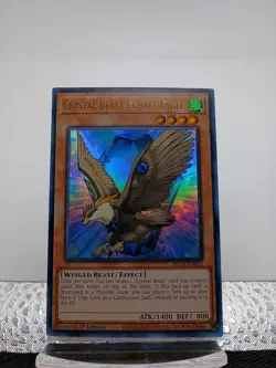 3x Yugioh Crystal Beast Cobalt Eagle BLCR-EN052 Ultra Rare 1st Ed (NM!) - Image 1