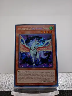 3x Yugioh! Advanced Crystal Beast Sapphire Pegasus BLCR-EN016 Secret Rare 1st - Image 1