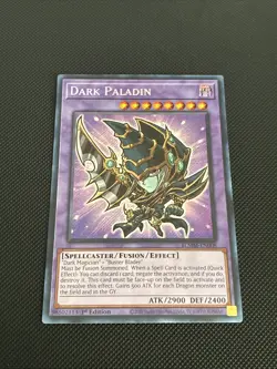 Yugioh | Dark Paladin (Chibi) BLMM-EN008 Battles Secret Rare 1st Edition Mint NM - Image 1