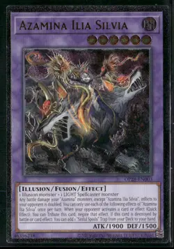 Azamina Ilia Silvia OP28-EN003 Unlimited - Yu-Gi-Oh! TCG Ultimate Rare - Image 1