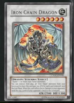 Iron Chain Dragon CSOC-EN040 Unlimited - Yu-Gi-Oh! TCG Rare - Image 1