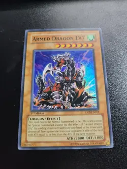 Yu-gi-oh! TCG Armed Dragon LV7 DP2-EN012 1st edition Super Rare - Image 1