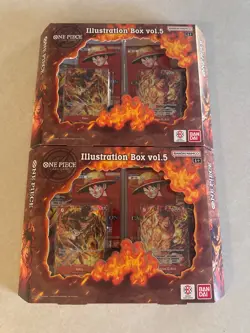 One Piece TCG Illustration Box Vol 5 English 2 x Box LOT OP-13 PRB-02 - Image 1