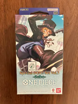 One Piece TCG: Special DON!! Set Vol 3 (Sabo) - Factory Sealed - Image 1