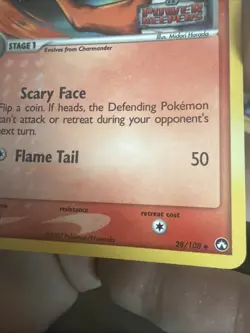 Pokemon TCG Charmeleon Card 28/108 EX Power Keepers Reverse Holo Stamped - Image 5