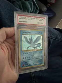 PSA 9 MINT Articuno Japanese Fossil 144 Holo Pokemon Card.Mislabeled 1996 v 1997 - Image 1