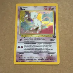 Rare Pokemon TCG Holo Mew Black Star Promo Card 9 Basic - Image 1