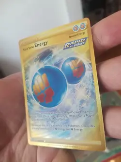 Rapid Strike Energy 182/163 Battle Styles Gold Secret Rare Pokemon Card - Image 2