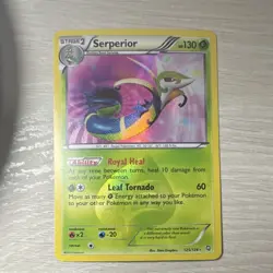 Pokemon Serperior 125/124 Dragons Exalted Secret Rare Holo Stage 2 Card 2012 - Image 1
