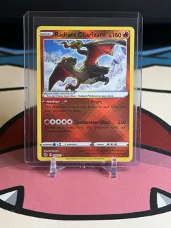 Pokemon TCG Radiant Charizard Crown Zenith Holo Card 020/159 NM Condition - Image 1