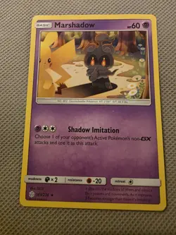 Pokemon Marshadow Card 103/236 Sm-Cosmic Eclipse Regular - Image 1