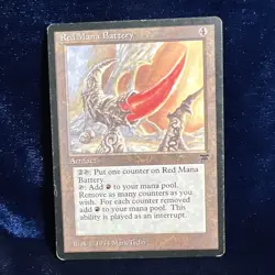 Red Mana Battery Legends MTG Magic the Gathering English Card 1994 - Image 1
