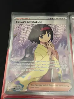 Pokemon TCG 8 Card Lot Erika Zapdos SAR Illustration Rare Holo SWSH 151 PIKACHU - Image 2