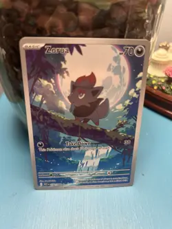 Pokemon Zorua 142/086 Sv: White Flare Holo Illustration Rare TCG 70 HP Card - Image 1