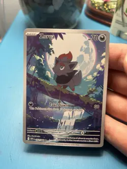 Pokemon Zorua 142/086 Sv: White Flare Holo Illustration Rare TCG 70 HP Card - Image 3