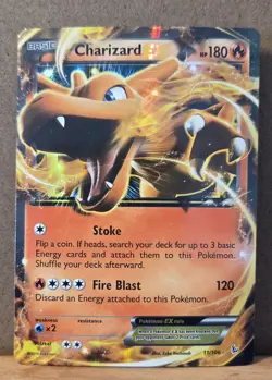 Charizard EX XY Flashfire 11/106 Ultra Rare Full Art NM - ungraded Pokemon Card - Image 1