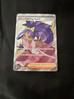 Iris's Fighting Spirit 180/159 Sv09: Journey Together Holo Full Art Pokemon Card - Image 1