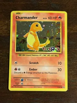 Charmander 9/108 Toys R Us STAMPED Promo HOLO Pokemon Card NM-/LP+ - Image 1