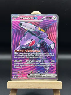 Pokemon Sv: Black Bolt Genesect EX Double Rare Holo Card English 161/086 - Image 1