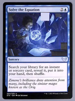 Solve the Equation - 54 - Strixhaven: School of Mages (STX) MTG - Image 3