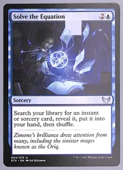 Solve the Equation - 54 - Strixhaven: School of Mages (STX) MTG - Image 5