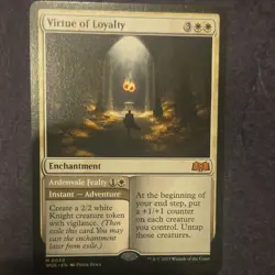 Wizards of the Coast Virtue of Loyalty Wilds of Eldraine Mythic White #38 - Image 1