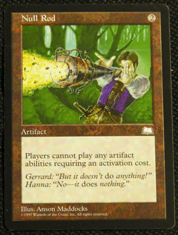Null Rod - Weatherlight - MTG Magic the Gathering *NM* Never Played - Image 1