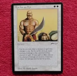 Magic: The Gathering Eye for an Eye Instant Arabian Nights Mark Poole - Image 1