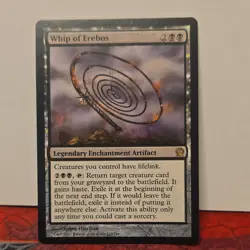 Magic: The Gathering Whip of Erebos Enchantment Artifact Rare Theros 110 Black - Image 1