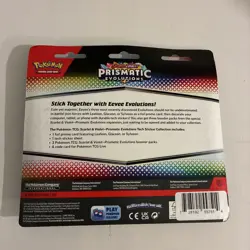 Pokemon Prismatic Evolutions Glaceon Tech Sticker Collection Sealed - Image 2
