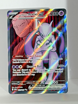 Pokemon TCG Team Rocket's Mewtwo ex 213/182 Destined Rivals Holo Full Art NM+ - Image 2