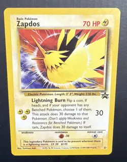 Pokemon Zapdos Promo Wotc Promo 23/53 Regular 2000 Wizards of the Coast - Image 1