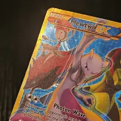 2015 Pokemon Breakthrough Mewtwo EX secret Rare 163/162 HP-DMG - Image 5