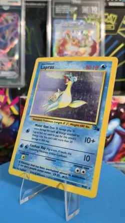 Lapras 10/62 Fossil Holo Vintage Pokemon TCG - Image 1