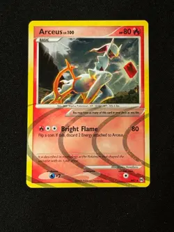 Pokemon TCG Arceus AR3/99 Holo Rare Platinum Arceus LP - Image 1