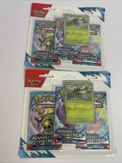 Pokemon lot of 2, Journey Together 3-Pack Blister - Image 1