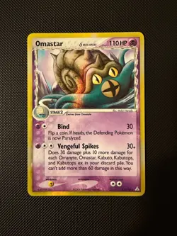 OMASTAR Δ 13/110 HOLO RARE HOLON PHANTOMS POKEMON HOLO LP - Image 1