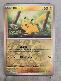 Pikachu 25/165 NM - Reverse Holo - Pokemon Scarlet & Violet 151 English - Image 1