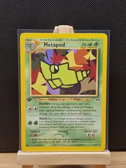 Pokemon TCG 2001 Neo Discovery 1st Edition Metapod 42/75 - Near Mint - Image 1