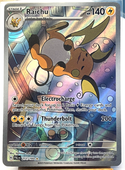 Pokemon TCG - Raichu - 211/193 Paldea Evolved - Illustration Rare Full Art Holo - Image 1