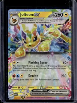 2025 Pokemon Prismatic Evolutions Jolteon ex Double Rare #030/131 - Image 1