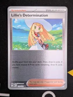 Lillie's Determination 119/132 Reverse Holo - Pokemon TCG Mega Evolution NM - Image 1