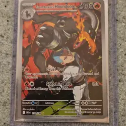 Pokemon Team Rocket's Houndoom 191/182 Sv10 Destined Rivals Holo Illustration R… - Image 1